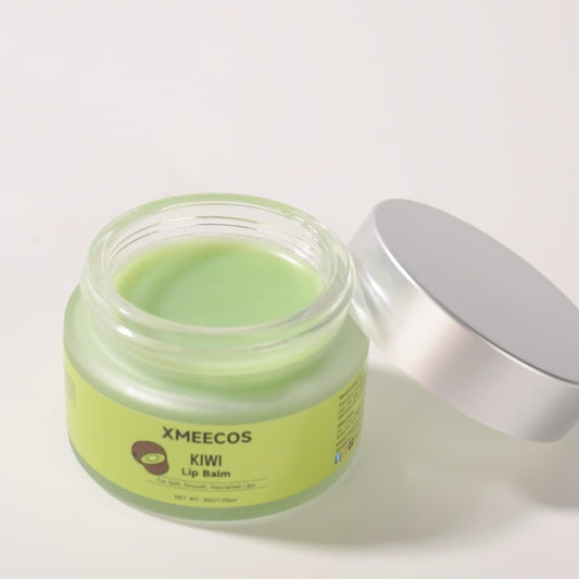 Beeswax lip balm with rose and jasmine, kiwi, strawberry, peach, cherry extract bee friendly 100% Natural for men and women, cruelty free moisturizing (30 Grams, Kiwi)