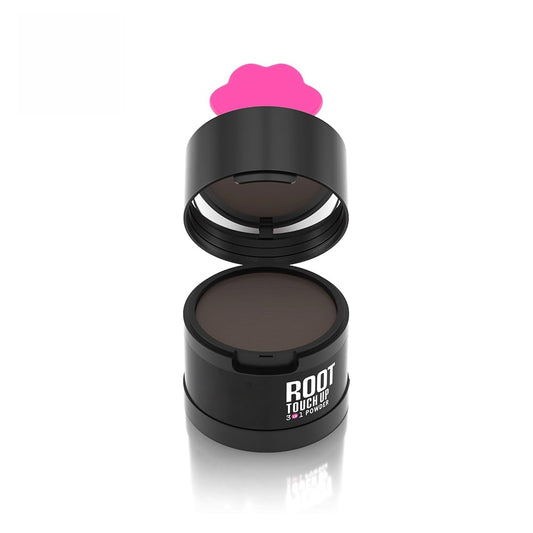 Gowwim Hairline Powder 2.0, Waterproof and Sweatproof Root Touch up Hair Color Temporary Grey Hair Coverage Touch up Hairline Powder for Women & Men Medium Brown