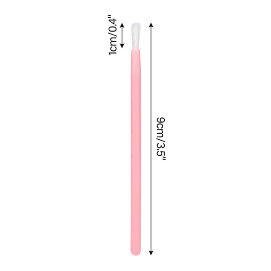 G2PLUS 100Pcs Lip Brush, Pink Lip Gloss Wands, Nylon Lipstick Gloss Applicator, Disposable Nail Brushes for Makeup, PYO Cookie Paint, Nail Art, Painting, Detail Brush