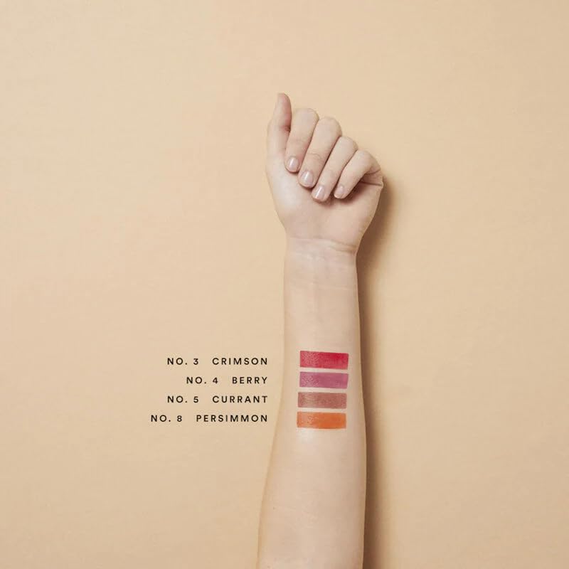 Olio E Osso - Natural Lip + Cheek Balm | Natural, Non-Toxic, Clean Beauty (No. 5 Currant, 0.35 oz | 10 g)