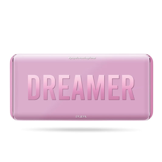 Pupa Milano Make-Up Palette L, 004 Pink, 0.71 oz - 18 Pan Eyeshadow and Blush Palette, Matte, Shimmer, Metallic Finishes - Blendable Velvety Texture Blush Powder - Talc-Free - Eco-Friendly Packaging