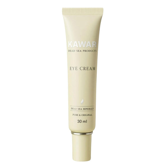 KAWAR Dead Sea Eye Cream with Retinol, Collagen, Argan Oil & Caffeine, Targets Dark Circles, Puffiness & Fine Lines, Enriched with Dead Sea Minerals, Vegan Eye Cream for Women & Men, 1 oz