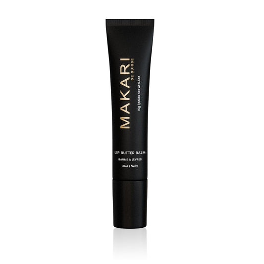 Makari Black Lip Butter Balm, Ultra-Nourishing Moisturizer for Dry, Chapped Lips, Black Flavor, Lightweight Non-Greasy Formula for Daily Hydration, All Skin Types, 0.5 oz