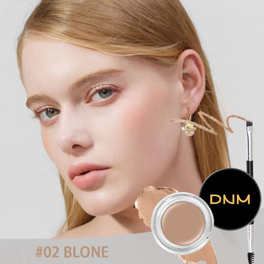 evpct Blonde Eyebrow Powder Pomade Gel Shaper Makeup Kit with Dual-ended Brush, Eyebrow Stencils Kit for Women Shaping, Eye Brow Pomade Stencil Shaper Tinting kits for Women, Long Lasting Waterproof