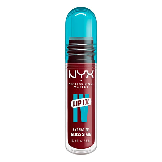 NYX PROFESSIONAL MAKEUP Lip IV Hydrating Glossy Lip Stain with 12HR Hydration - Cranberry Splash (Red)