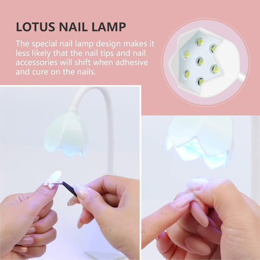 SAVILAND Portable LED Nail Lamp - 21W Gel Lamp, Mini U V Light, Nail Dryer for Polish Glue Gel Kit, Quick Dry Curing for Salon Home DIY Manicure
