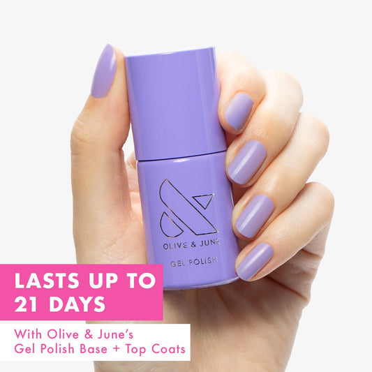 Olive & June Gel Polish | UV LED Nail Lamp Needed | Long Lasting Formula | Up to 21 Days of Wear | Damage-Free Removal | Salon-Quality Manicure at Home | Bold & Unshaken | Bold Purple