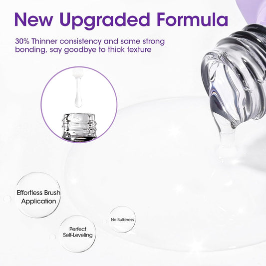 GELLEN Peel Off Base Coat, 18ml Peelable Gel Base Coat for Gel Nail Polish, UV LED Lamp Needed Clear Nail Polish without Soaking for Take off Nail Practice Beginners