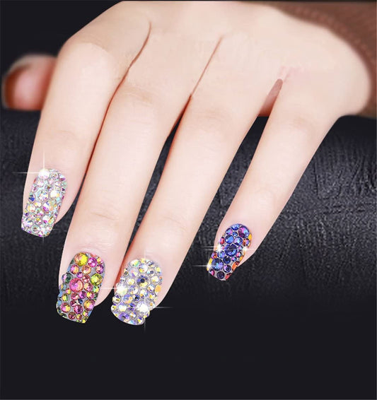 1500 Pieces SS16 4mm Flatback Rhinestones Clear Glass Round Gems Crystals for Nail Art DIY Crafts Clothes Shoes Bags (Sapphire)