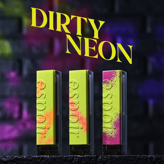 ESPOIR Dirty Neon vegan shine lipstick #Lip Care Balm(4.5g) | Wearable Shine Neon with Bright Acid Color Lip Stick | a Moist and Soft, Long Lasting Lipstick | Korean Makeup