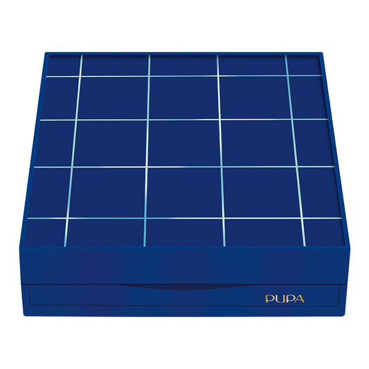 Pupa Milano Pupart M Makeup Palette, 004 Blue, 0.6 oz - Makeup Kit - Blush - Concealer - Highlighter - Eyeshadow - Lip Gloss - Lip Cream - Face Makeup