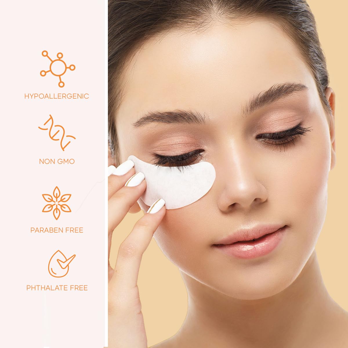 Vitamin C and Collagen Under Eye Patches - Brightens Dark Circles, Tightens Under Eye Skin, Anti-aging & Firming Under Eye Pads - Cruelty Free Korean Skin Care For All Skin Types - 15 Pairs