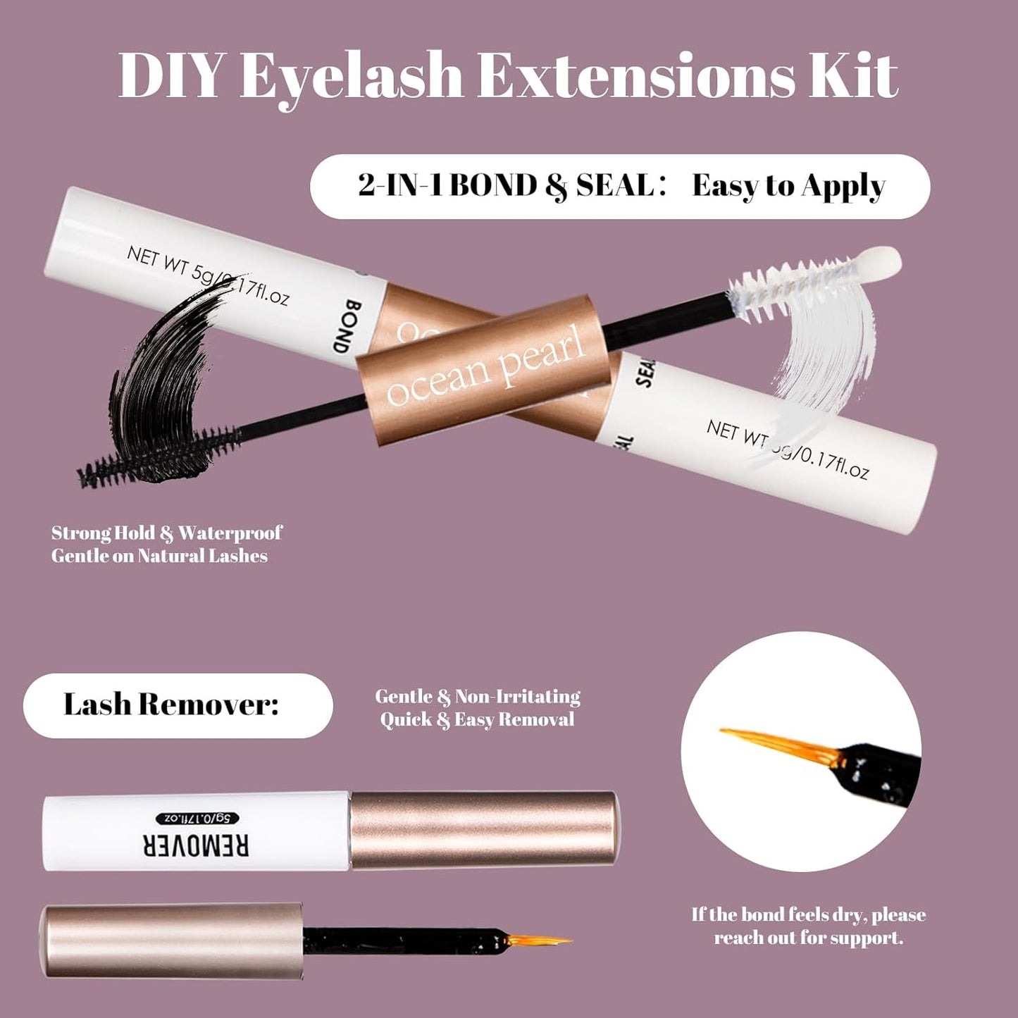 Ocean Pearl Lash Clusters 320PCS 12-20MM 30D+40D+80D+100D Lash Extension Kit Lashes Clusters Eyelashes Cluster Eyelash Extensions Thick Individual Lashes Kit with Lash bond&seal&remover&tweezer-4