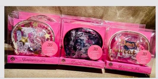 Glam Cosmetic Accessory Kit - 50 items (Don't Sweat)