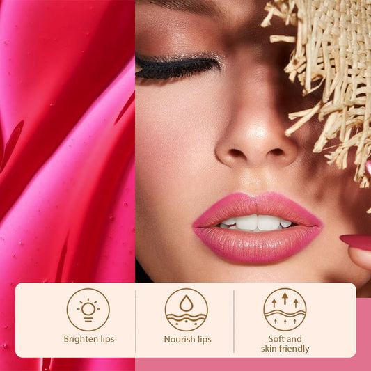 Matte Liquid Lip Stain Peel Off Lip Liner Tattoo - Delicate Pink, Waterproof Smudge-Proof Lip Gloss, Long-Lasting Non-Stick Cup Formula, Natural Peel Off Design for All Skin Types, #00