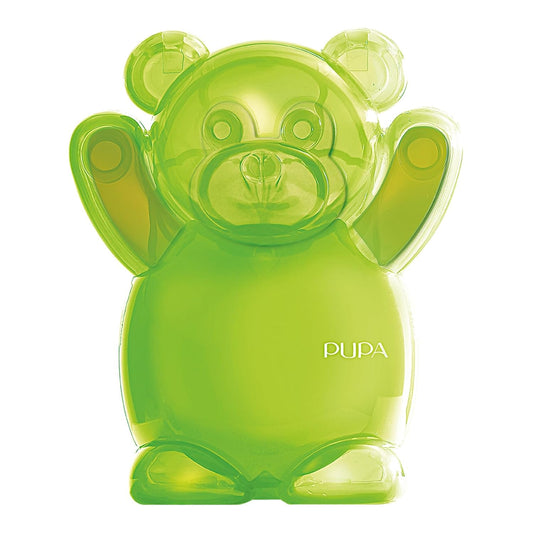 Pupa Milano Happy Bear Makeup Kit, 006 Green, 0.39 oz - Makeup Gift Set - Makeup Palette - Blush - Eyeshadow - Highlighter - Lip Gloss - Face Makeup