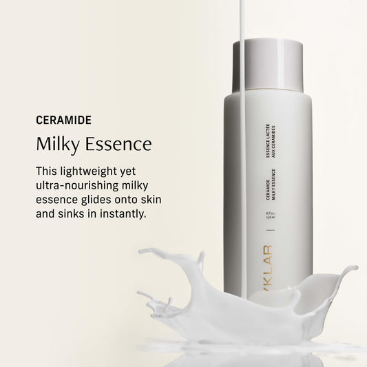 Ceramide Milky Essence – Unscented Body Lotion for Dry, Sensitive Skin – Lightweight Hydrating Ceramide Moisturizer for Skin Barrier with Polyglutamic Acid & Hydroxyethyl Urea - 8 fl oz