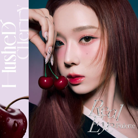 Espoir Real Eye Palette All New #5 Hushed Cherry 0.17 oz | Multi-Use Long-Lasting Blendable 8 Colors Natural Glitter Soft veil matte Makeup Eyeshadow Palette for Various Makeup Looks | Korean Makeup