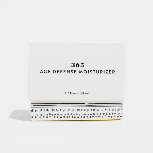 365 Age Defense Anti-Aging Anti-Pollution Moisturizer with Patented Marine Algae Extract + Hyaluronic Acid + Niacinamide | Free of Fragrances, Parabens, Oil, Dyes and Gluten | 1.7 Fl oz