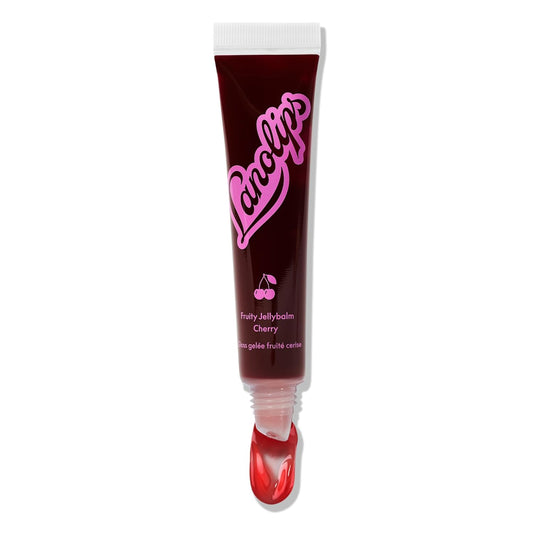 Lanolips Fruity Jellybalm - Tinted Lip Balm to Deepen, Brighten & Enhance - Moisturizing Lanolin Lip Balm & Jelly Lip Gloss - Everyday Lip Makeup - Cherry (10g / 0.35oz)