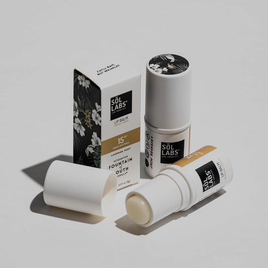 SPF 15 Lip Balm – Lip Moisturizer with SPF, Broad Spectrum Chapstick Hydration Lip Balm, Vegan & Cruelty-Free, Shea Butter Hydration, Zinc UV Protection, 11g Giant Chapstick, Lavender Mint Flavor