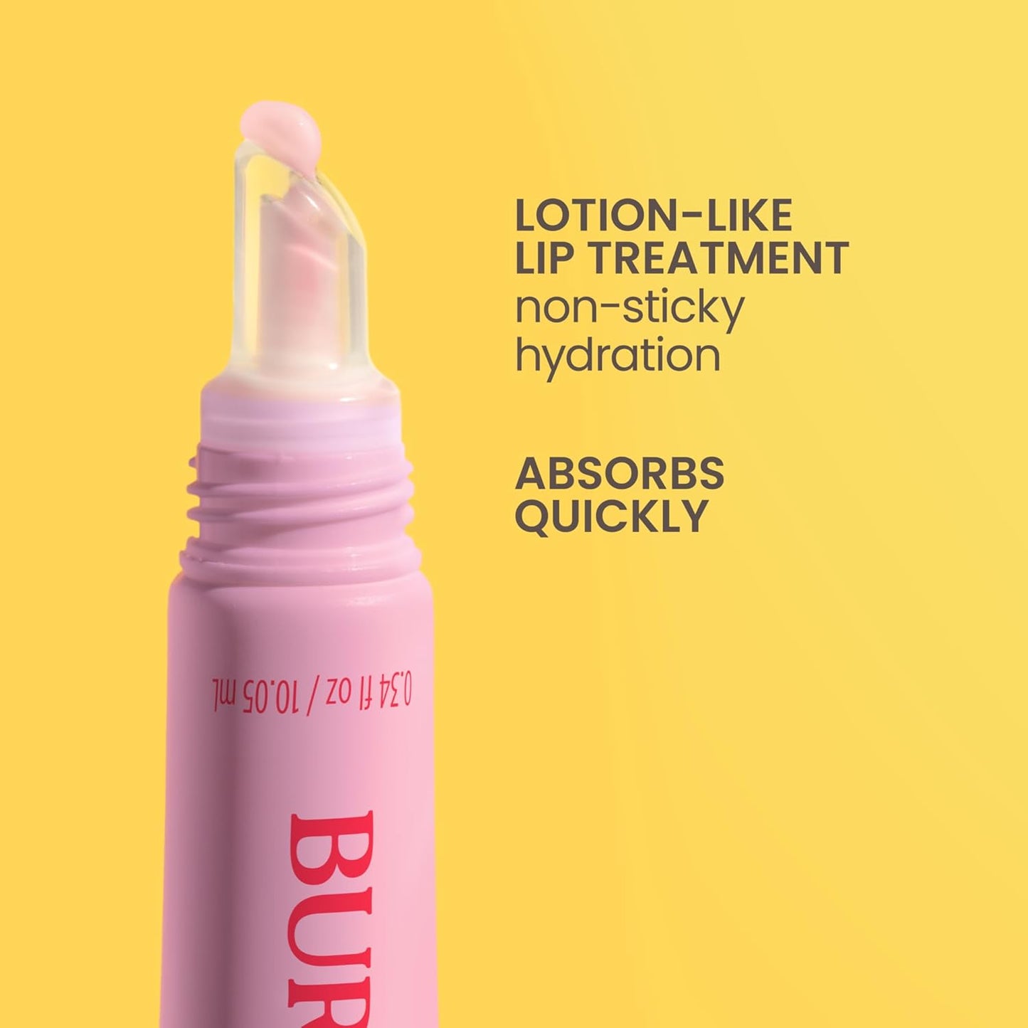 Burt’s Bees Lip Milk, Daily Lip Moisturizer, Sweet Strawberry, Vitamin Enriched Moisturizing Lip Balm with Almond Milk and Jojoba Oil, Hydrating for Softer Lips, 1 Tube, 0.34 Fl Oz