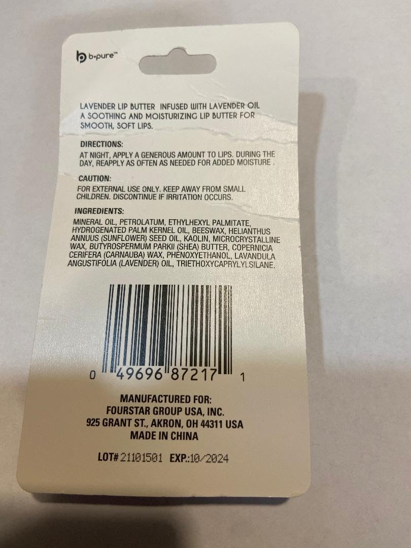 Lavender Lip Butter Infused With Lavender Oil .14