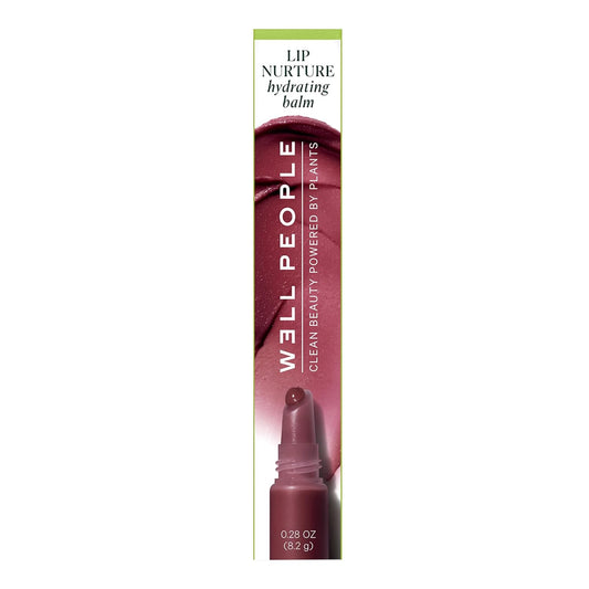 Well People Lip Nurture Hydrating Balm, Lip Balm For Hydration & Vibrant Sheer Color, Soothes & Softens Lips, Vegan & Cruelty-free, Black Cherry