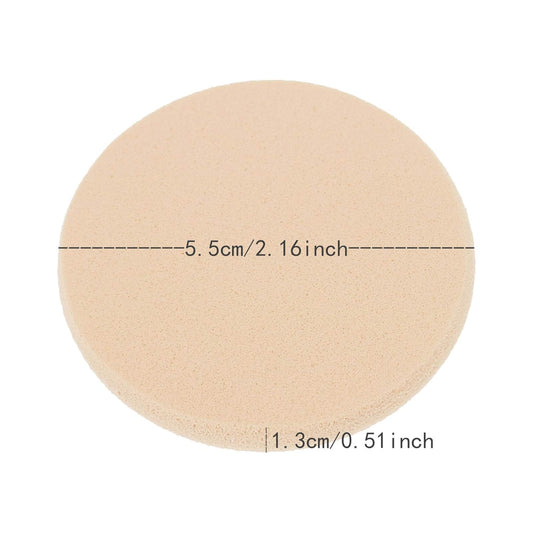 25 Pcs Women's Round Soft Makeup Beauty Eye Face Foundation Blender Facial Smooth Powder Puff Cosmetics Blush Applicators Sponges Use for Dry and Wet