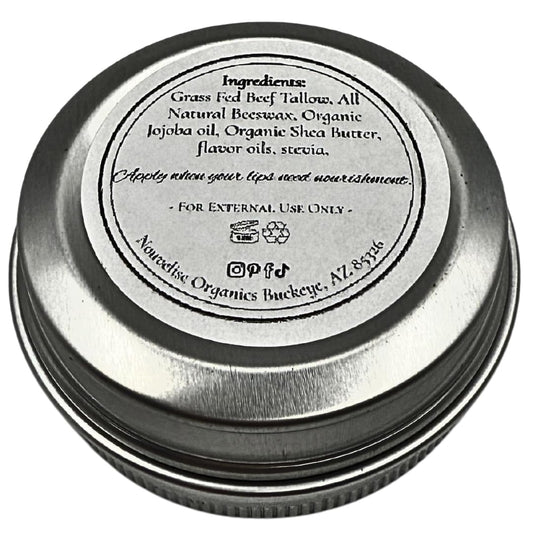 Tallow Lip Balm | 100% Organic Tallow, Organic Beeswax, Jojoba, and Shea Butter | Moisturizing Lip Care for Dry, Chapped Lips | Handcrafted in USA - Coffee Vanilla