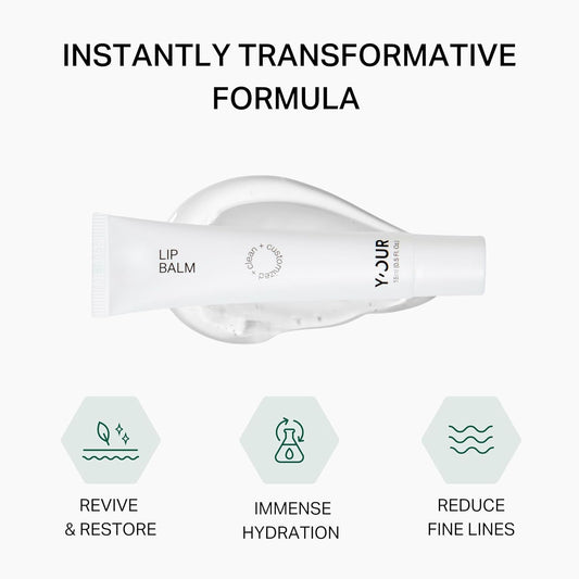 Y’OUR Intensive Lip Balm | Overnight Lip Mask: Lightweight & Comforting with Natural Shea Butter & Rosehip Oil; Extreme Moisturizer for Dry Lips. Paraben & Silicon-Free. Made in USA. 15ml (0.5 oz.)
