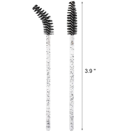 Tbestmax 1000 Disposable Mascara Wands Eyelash Brush Spoolies for Eyebrow Eye Lash Extension Black