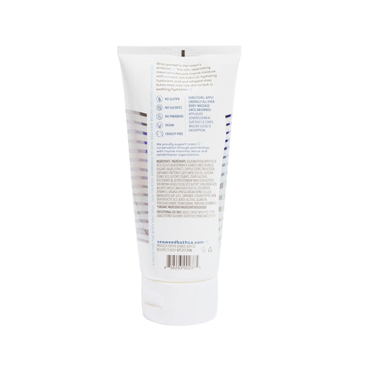 Seaweed Bath Co. Hydrate Body Cream - Unscented | Nourishing Moisturizer for Body and Hands | With Vitamin E, Hyaluronic Acid and Shea Butter For Dry Skin | 6 oz