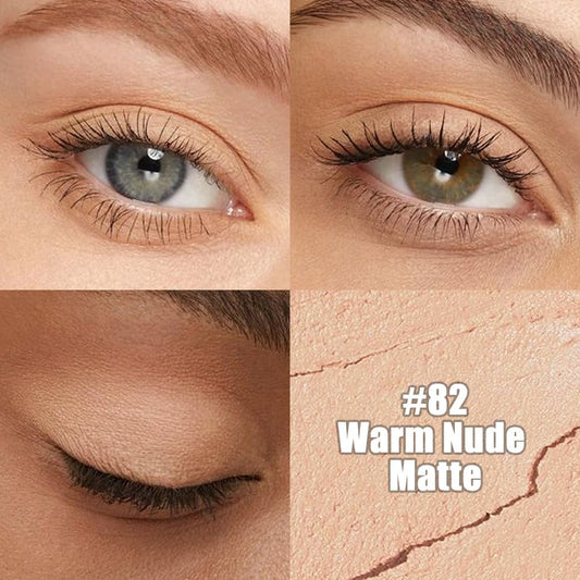 Nude Beige Matte Cream Eye Shadow Stick Makeup for Women, Nude Beige Matte Eyeliner Pencil Eyeshadow Brightener Stick for Eyes, Waterproof Eyeshadow Applicator Blendable sombras para ojos 82#