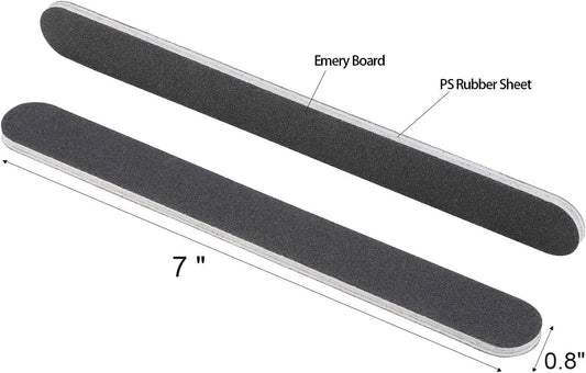 50 Pcs Nail Files for Acrylic Nails 100/180 Grit Double Sides Fingernail Files Professional Manicure Tools for Home Salon