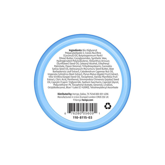 Hempz Hydrating Lip Sleeping Mask - Triple Moisture Fresh Citrus (.70 Oz.) | Overnight Hydrating Lip Balm with Triple Moisture SPF 15 Lip Balm, Ultra Hydrating Lip Care for Men or Women, .44 oz.