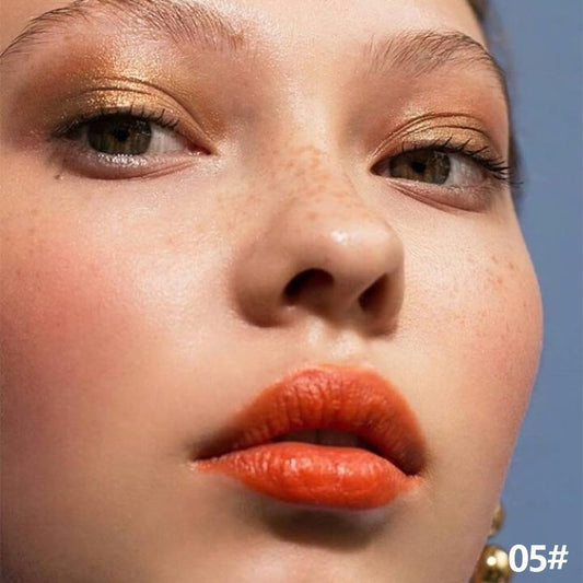 Gold Shimmer Cream Eye Shadow Stick Makeup for Women, Gold Yellow Shimmer Matte Eye Shadow Brightener Stick for Eyes, Long-lasting Waterproof Eyeshadow Pencil Applicator Blendable for Eye Highlight 05