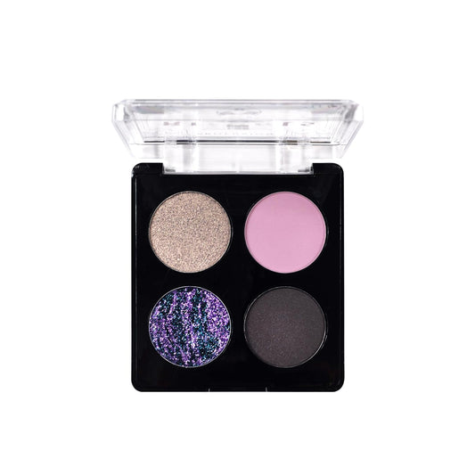 Profusion Cosmetics Rituals 4 PC Look Kit Includes Face Gems, Shadow and Glitter Quad, and Eyeshadow Brush, Along With Somber Matte Black Liquid Lipstick, Magical Beauty for Fairy Witches