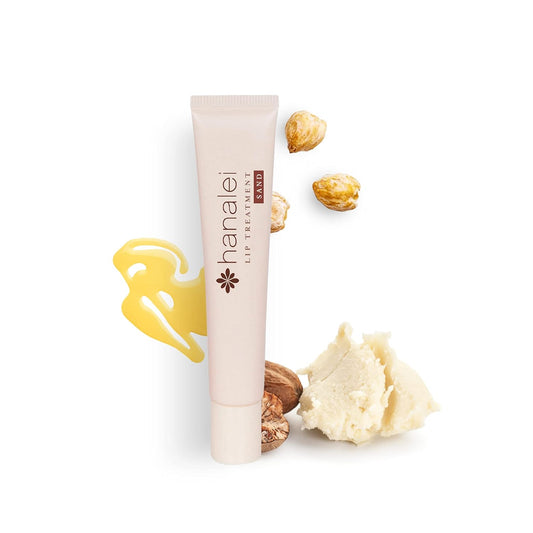 Hanalei Lip Treatment for Dry, Chapped Lips – Intensive Overnight Moisturizer with Kukui Oil, Shea Butter & Grapeseed Oil – Hydrating Balm for Healing Cracks – Natural Nude Tint, 15g – Cruelty-Free