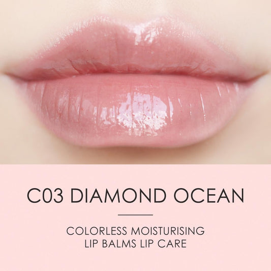 CATKIN Lip Balm Ultra Hydrating Lip Moistrurizer Lip Care with Vitamin E Nourishing For Cracked & Dry Lips 0.12 oz Transparent Clear C03 Diamond Ocean