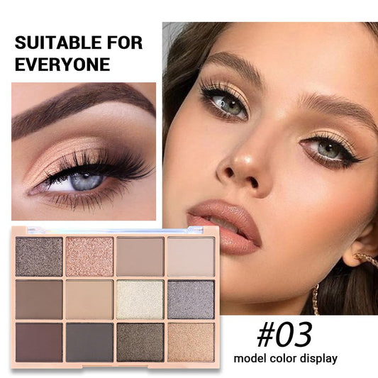 SUAKE Neutral Smokey Eye Shadow Palette,Nude Silver Gray Black Cream Eyeshadow Palette,Make Up Pallets for Women, Highly Pigmented Long Lasting Naturing-Looking