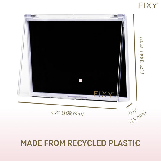 FIXY Empty Magnetic Makeup Palette with Clear Top, Small Palette- Organize, Depot & Declutter Makeup - Customize Your Palette - Travel and Eyeshadow Organizer - 5.7"x4.3"