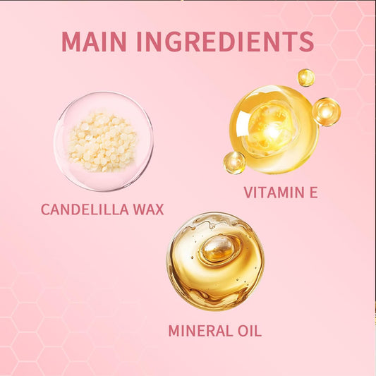 Black Honey Lip Balm, Lip Tinted, Moisturizing Lip Care for Soft Smooth Lips, Long Lasting Hydration, Natural Ingredients Nourishing Formula for Dry Lips (1PCS Pink Honey, Large)