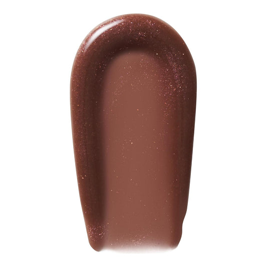 e.l.f. Lip Plumping Gloss, High-Shine Sheer Color, Hydrates & Creates Fuller Lips With Vitamin E, Vegan & Cruelty-Free, Chocolate Glaze, 0.1 Fl Oz