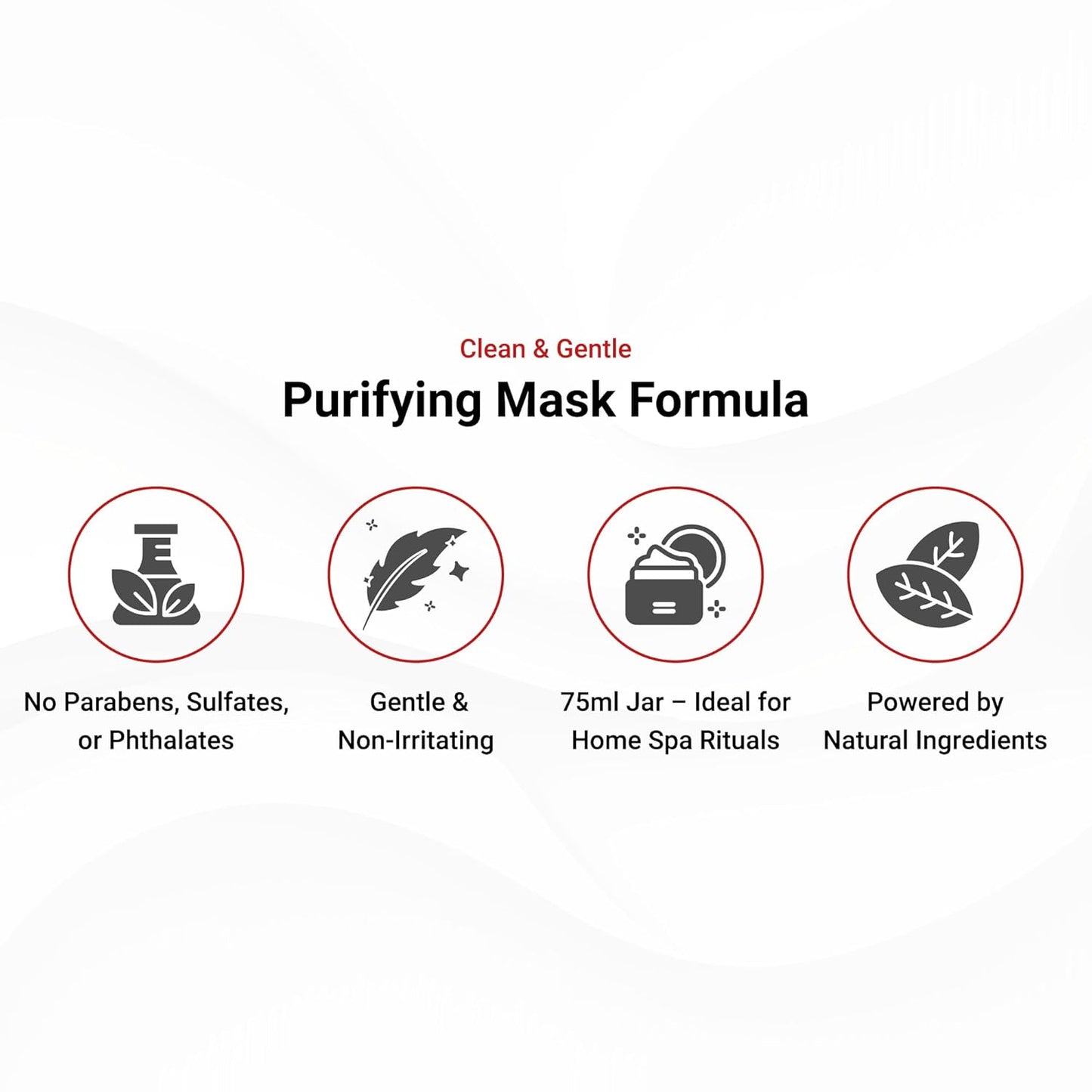 LifeCell Purifying Clay Mask – Deep Cleansing Facial Mask with Argan Oil, Green Tea, and Licorice Root – Exfoliates, Tightens Pores & Revitalizes Skin – 75ml