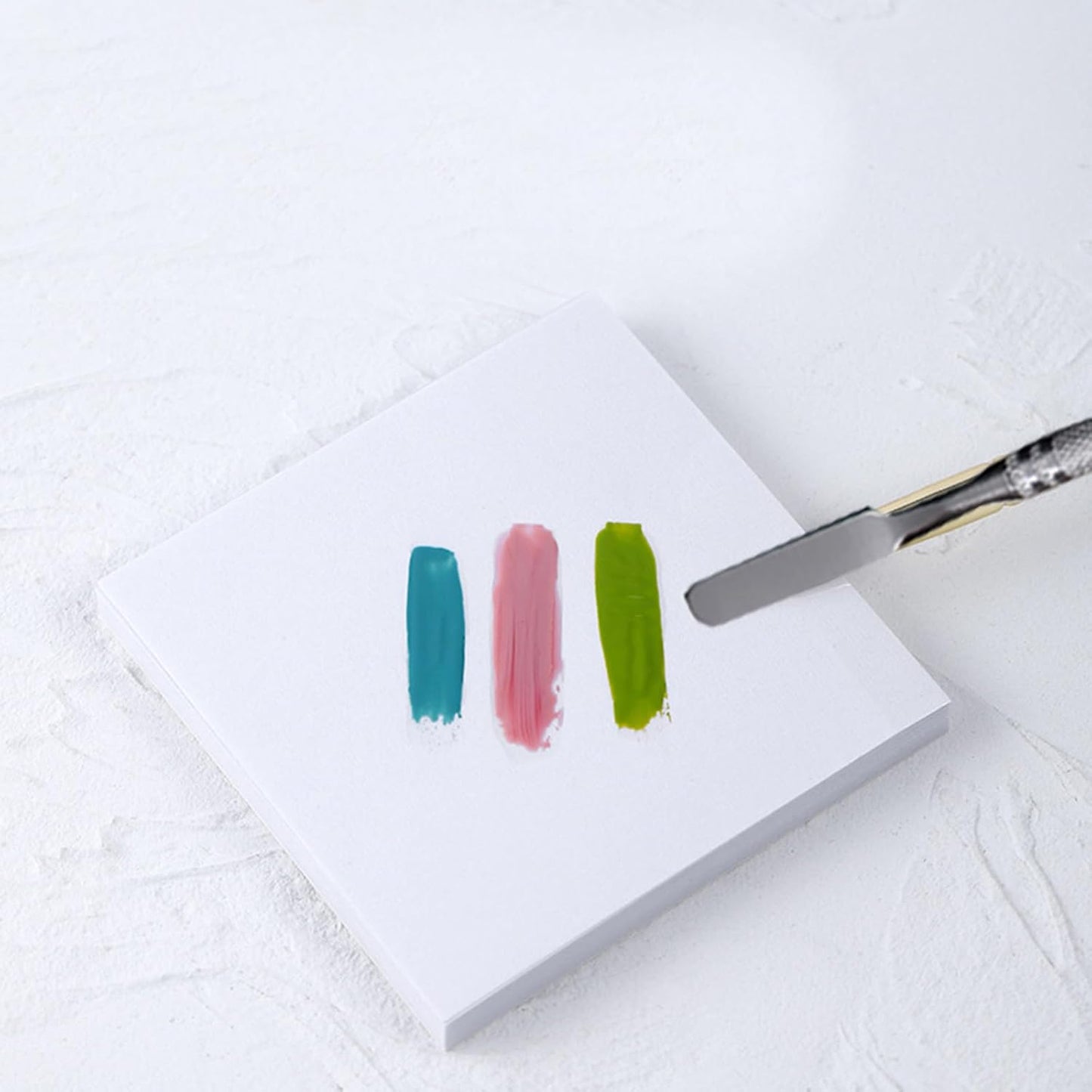 100 Sheets Disposable Nail Polish Palette Paper Nail Art Mixing Palette Papers Portable Waterproof Nail Art Makeup Palette Nail Gel Mixing Tool with Nail Palette Stirring Rod (100pcs)