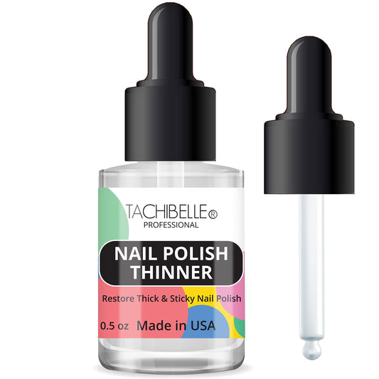 Tachibelle Nail Polish Thinner 0.5 oz - Bring your old polishes back to life (2 Bottles)