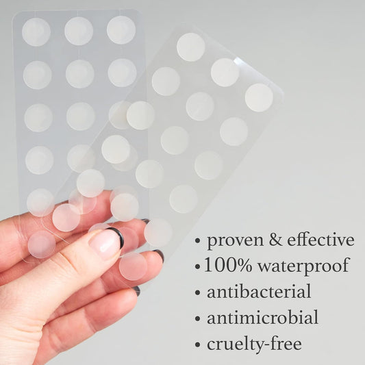 Julep Patch Me Up Waterproof Pimple Patches for Face – 72 Hydrocolloid Clear Acne Patches with Tea Tree Oil, Ultra-Thin Acne Stickers, Reduces Blemishes & Scarring – 48 8mm & 24 12mm Patches