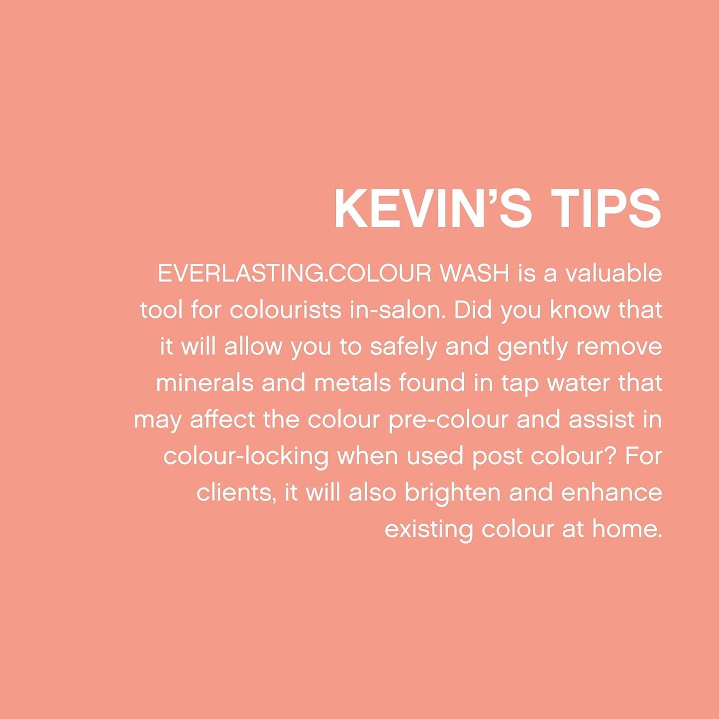 KEVIN.MURPHY EVERLASTING.COLOUR WASH - Hair Colour Shampoo - Colour Protect Hair Care - pH Balanced Shampoo - Sulphate Free -1000 mL / 8.4 fl oz