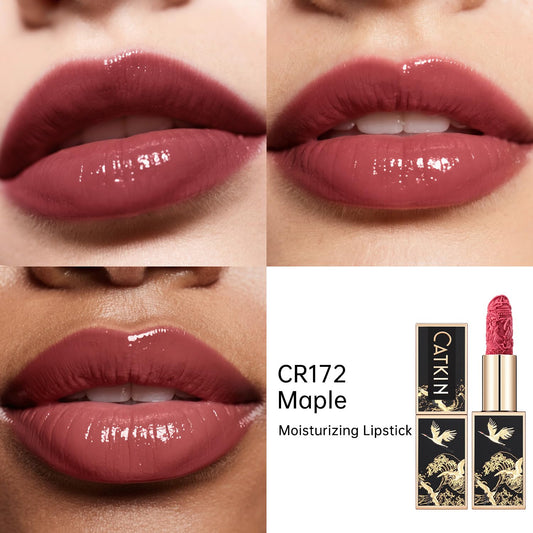 Catkin Moist Lipstick Hydrating High Impact Color Infused with Vitamin E and Avocado Oil Smooth Soft Texture Long Lasting Glow Finish 172